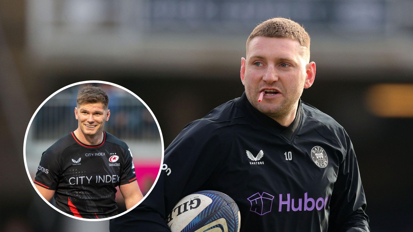 Bath and Scotland fly-half Finn Russell and England and Saracens ten Owen Farrell.