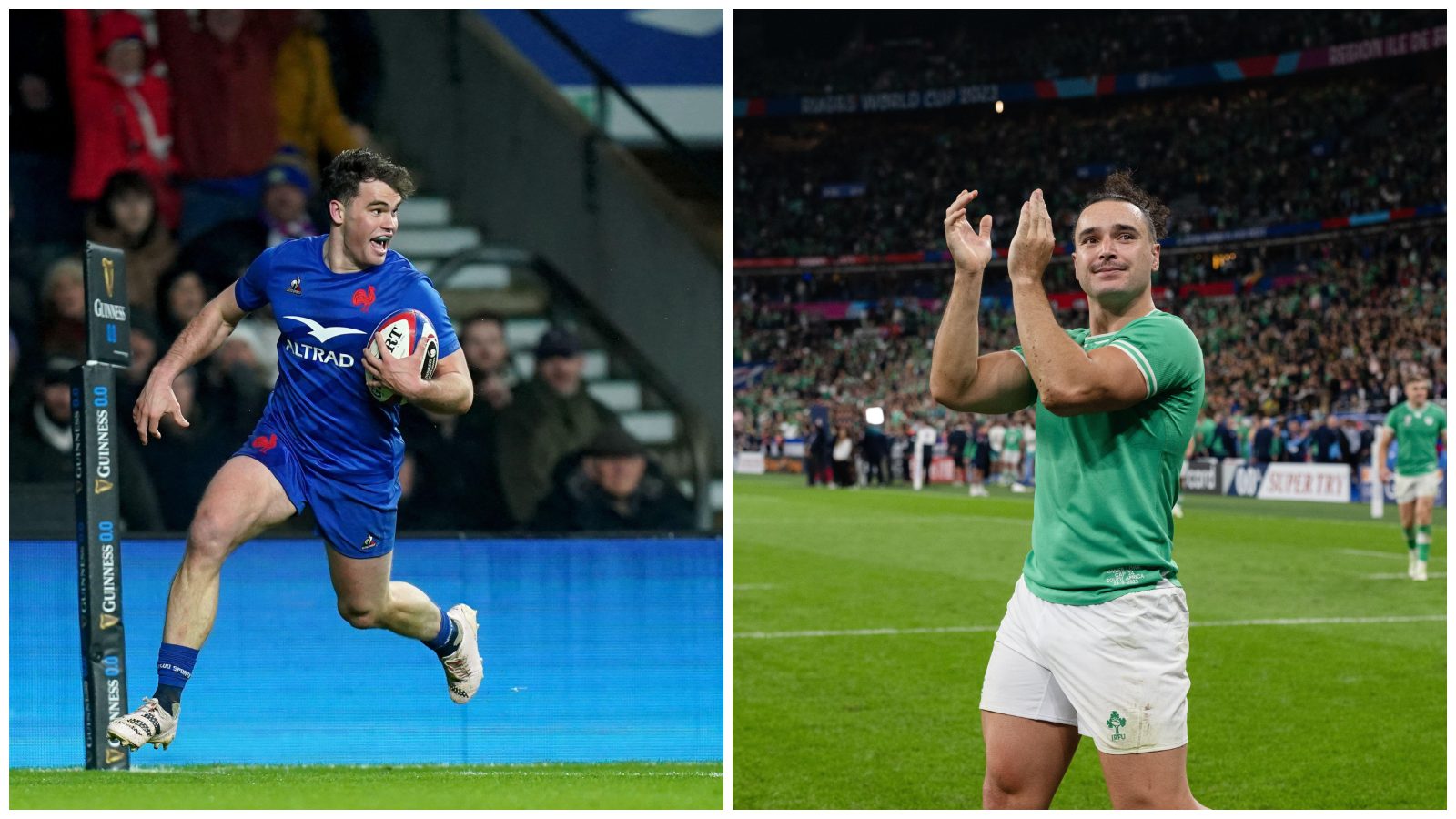 Split with France star Damian Penaud and Irishman James Lowe.