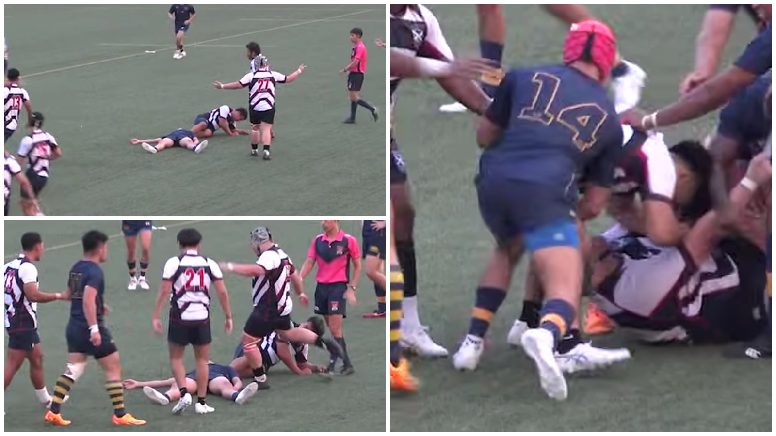 Incident from Singapore where player kicks KO'd opponent.