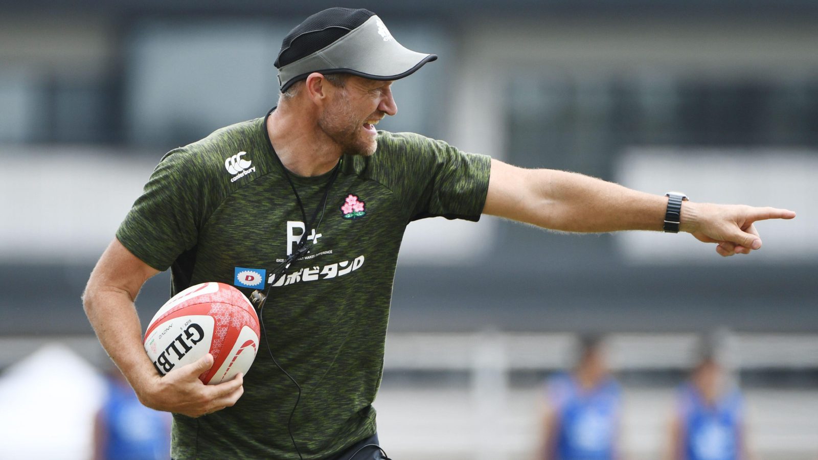 Tony Brown during a Japan training session.