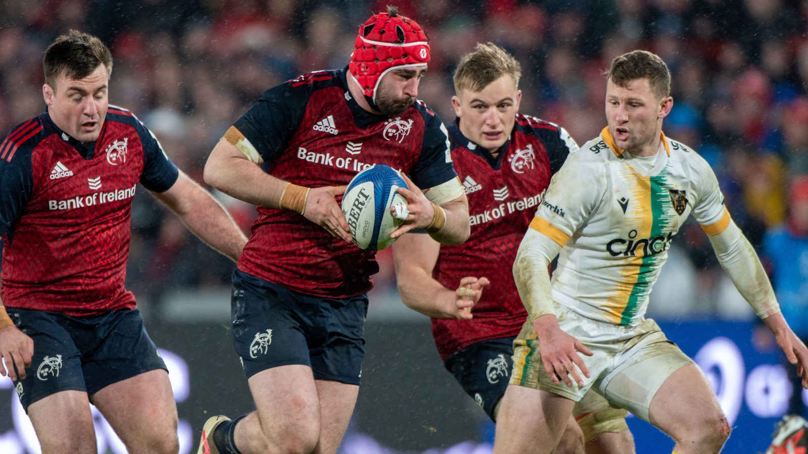 John Hodnett for Munster against Northampton Saints.