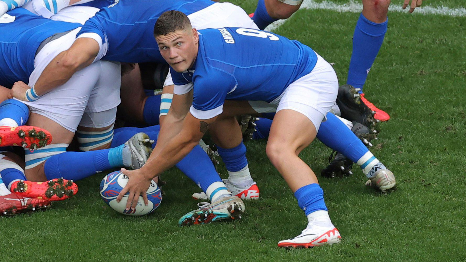 Italy scrum-half Alessandro Garbisi.