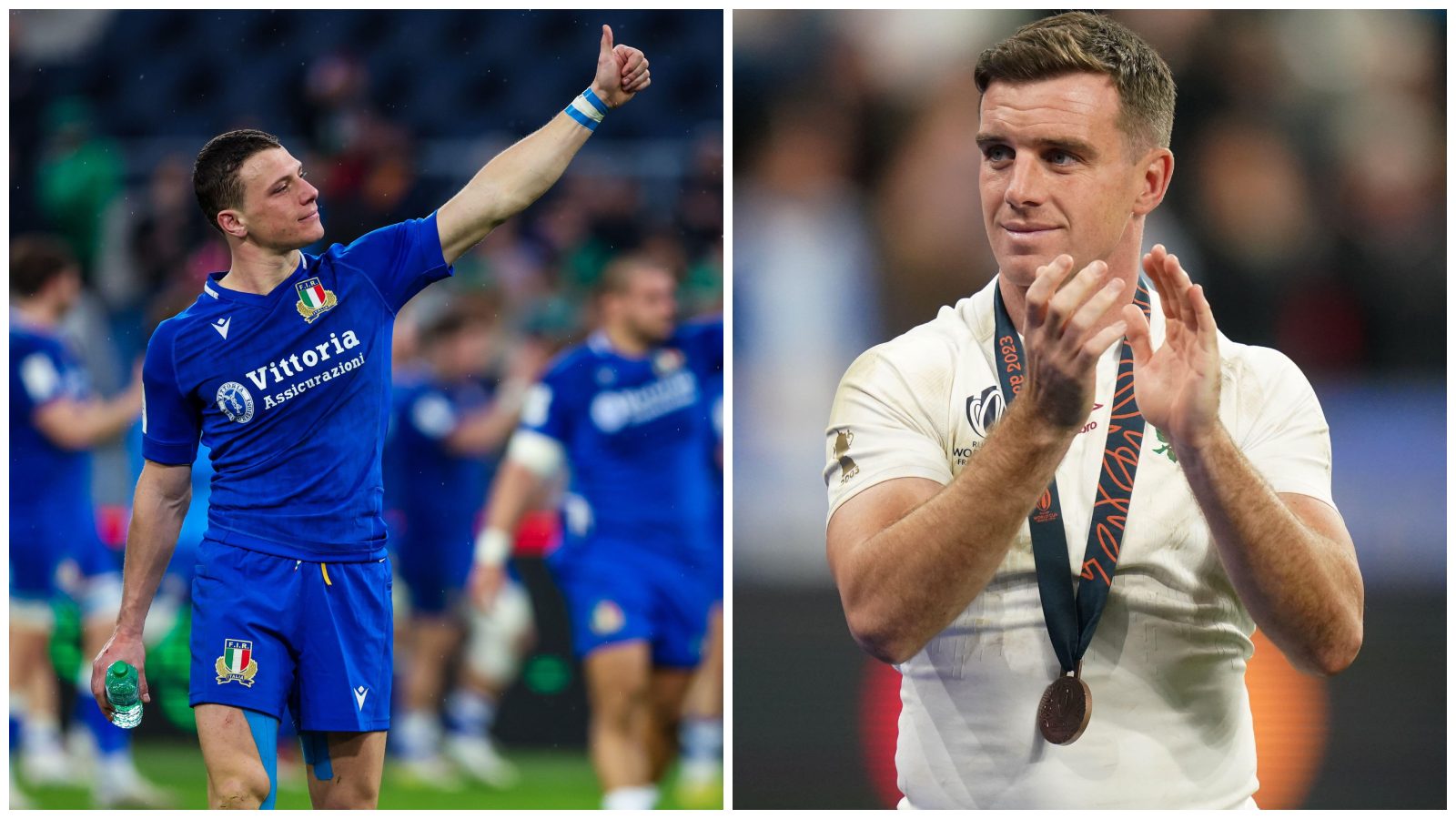 Split with Italy star Paolo Garbisi and England's George Ford.