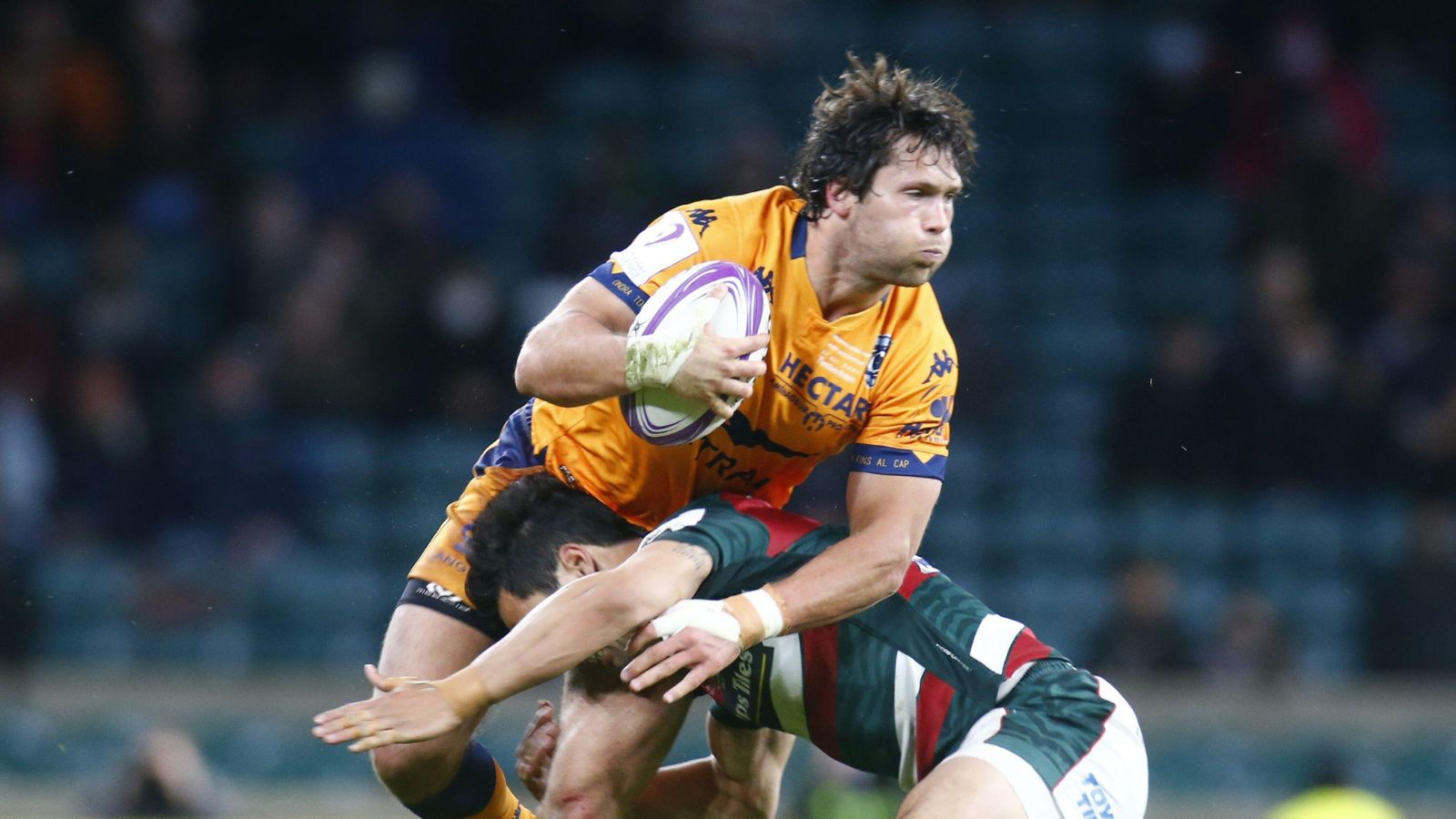 Jan Serfontein of Montpellier during Challenge Cup Final match between Leicester Tigers and Montpellier, at Twickenham Stadium on May 21 , 2021.