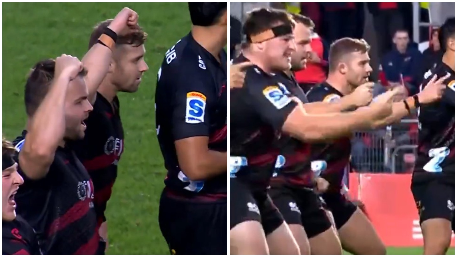 WATCH: Surreal moment as Leigh Halfpenny performs haka with Crusaders against Munster