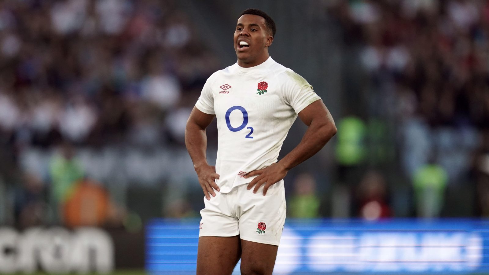 New England star Immanuel Feyi-Waboso on Test debut.