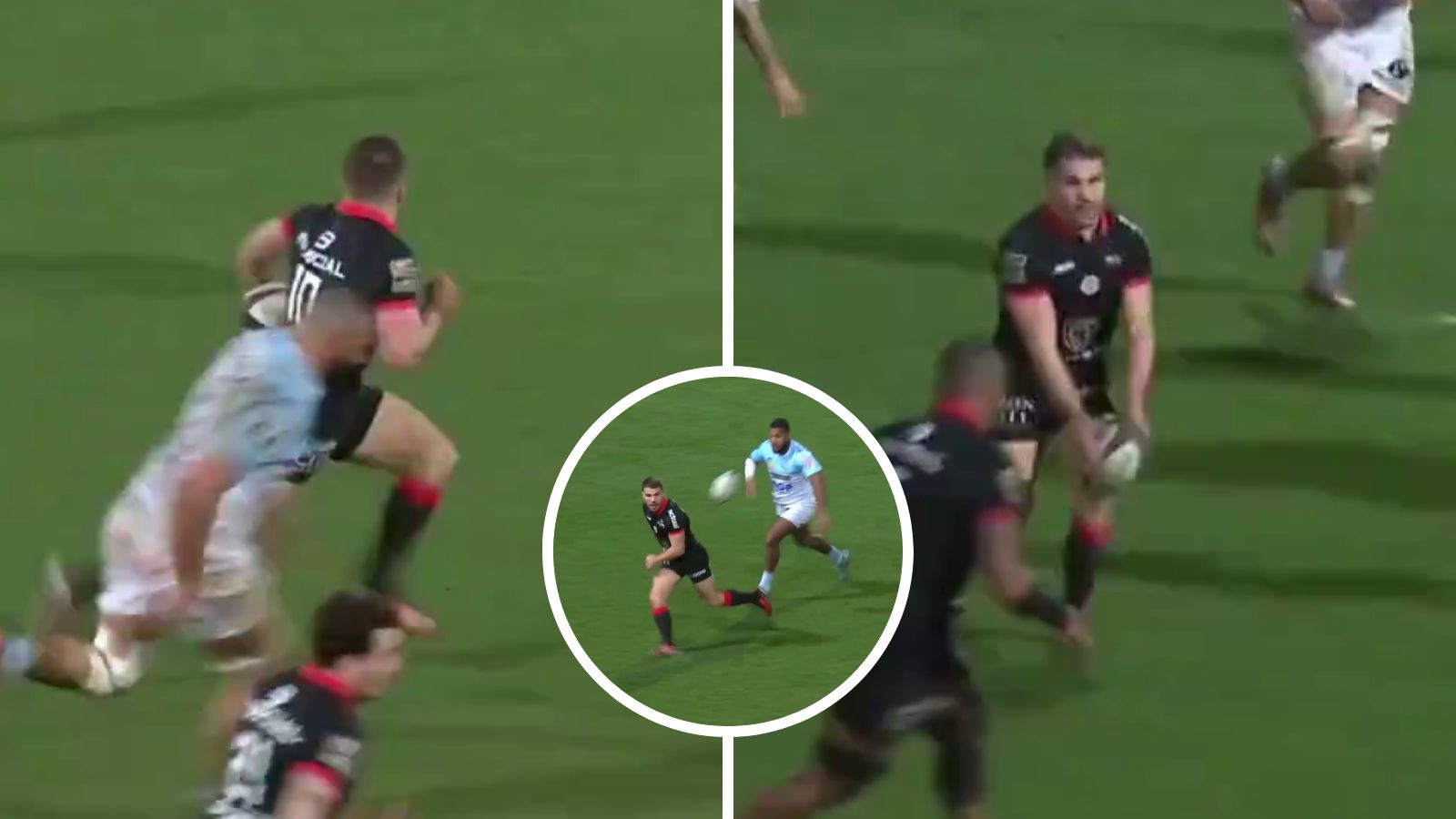 France and Toulouse star scrum-half Antoine Dupont during the Top 14 clash against Bayonne.