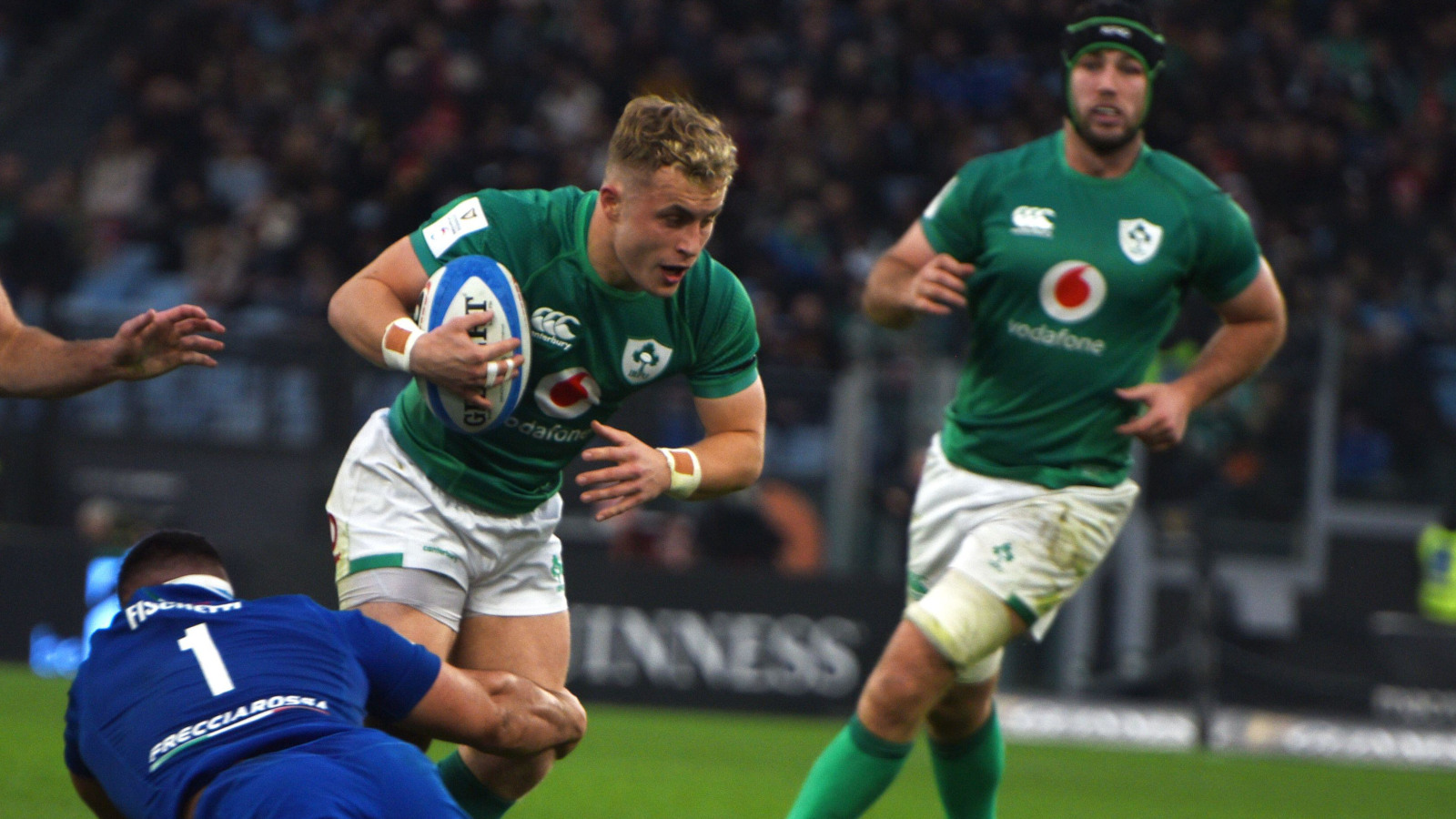 Ireland scrum-half Craig Casey against Italy.