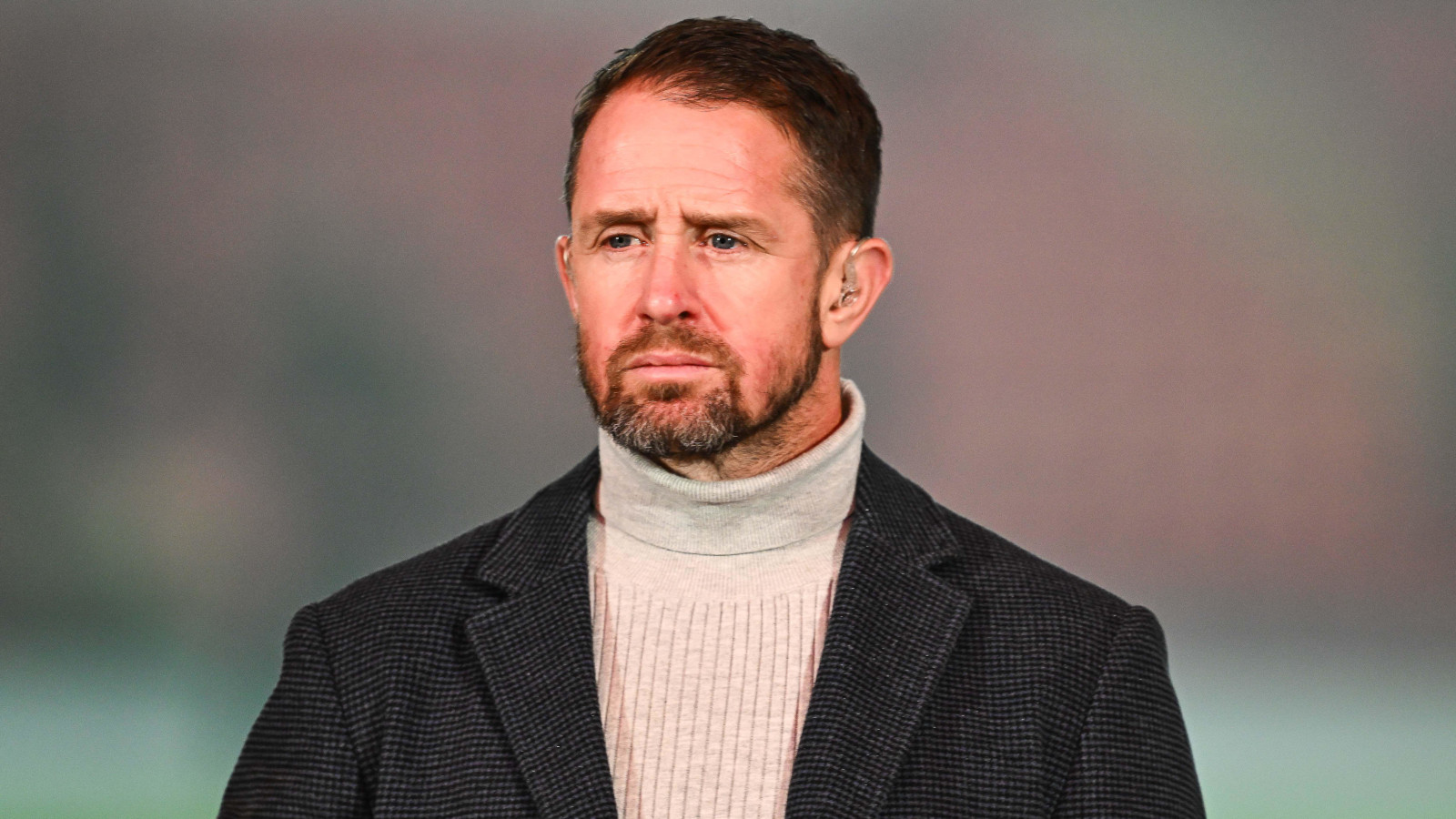 Shane Williams the former Wales wing working as a pundit.