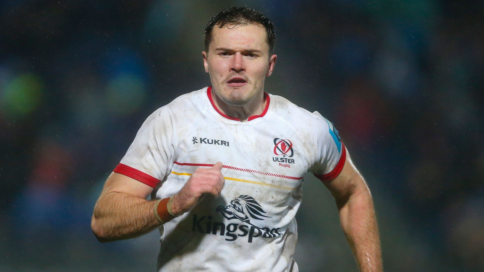 Jacob Stockdale in action for Ulster in 2024.