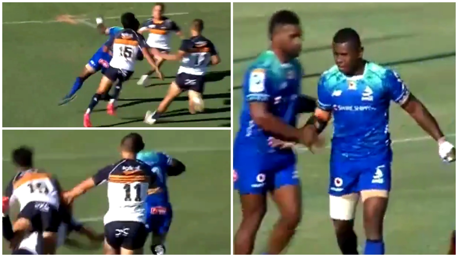 Fijian Drua wing Taniela Rakuro against the Brumbies in 2024.
