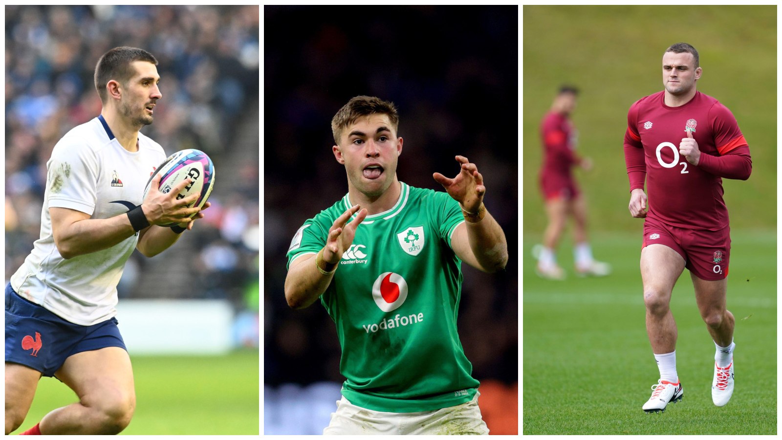 Split with Thomas Ramos (France), Jack Crowley (Ireland) and Ben Earl (England)