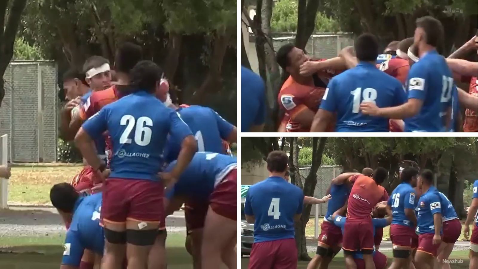 WATCH: TEMPERS FLARE as All Black trades punches in heated training ground brawl