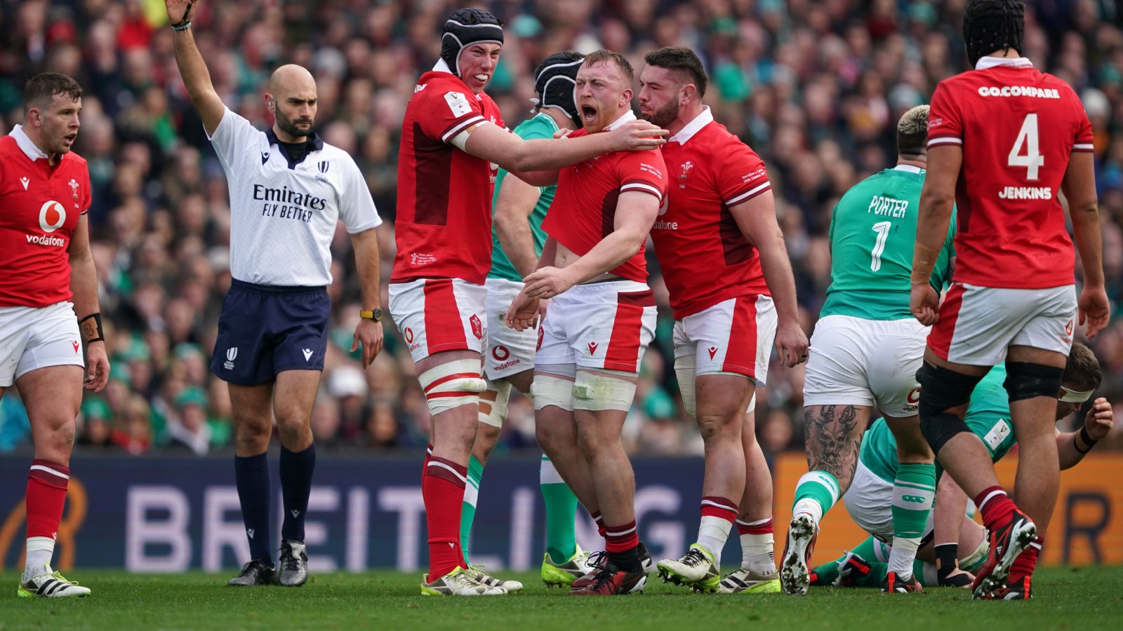 Wales star Tommy Reffell against Ireland.