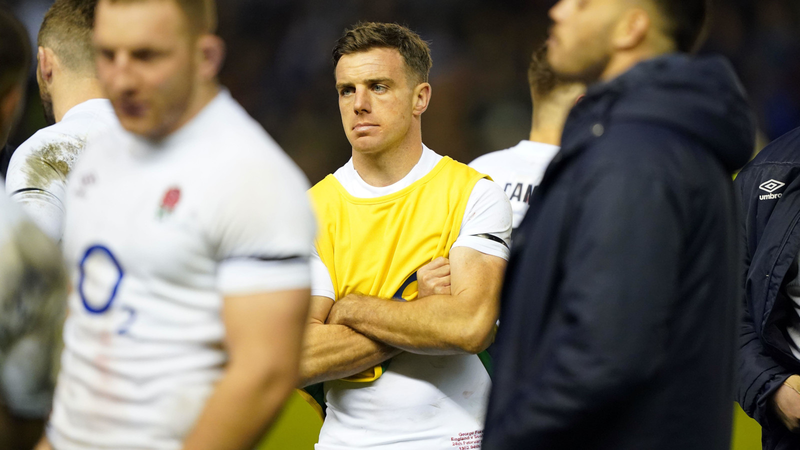 George Ford dejected following England's defeat to Scotland in the 2024 Six Nations.