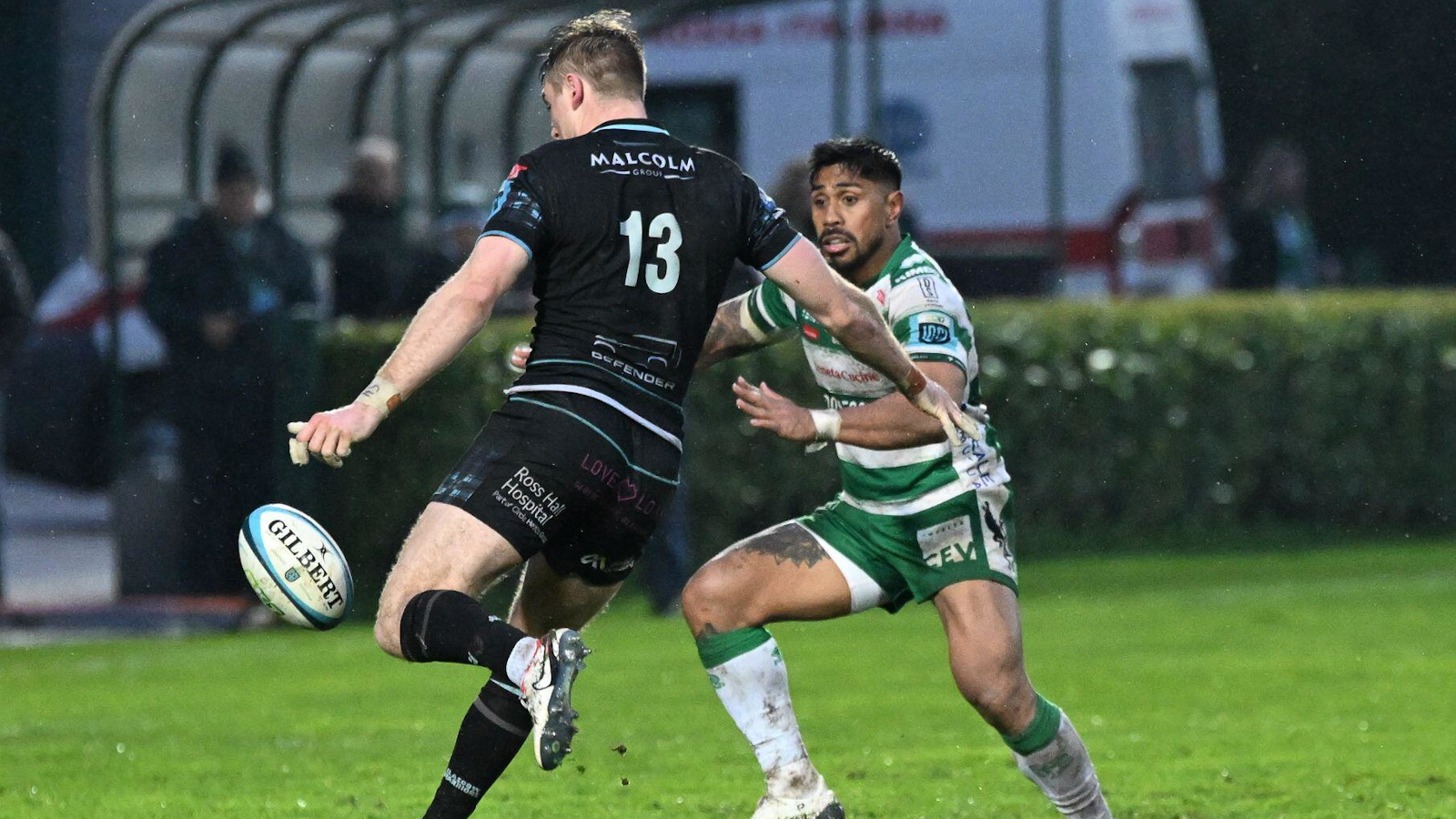 Stafford McDowall for Glasgow Warriors against Benetton.
