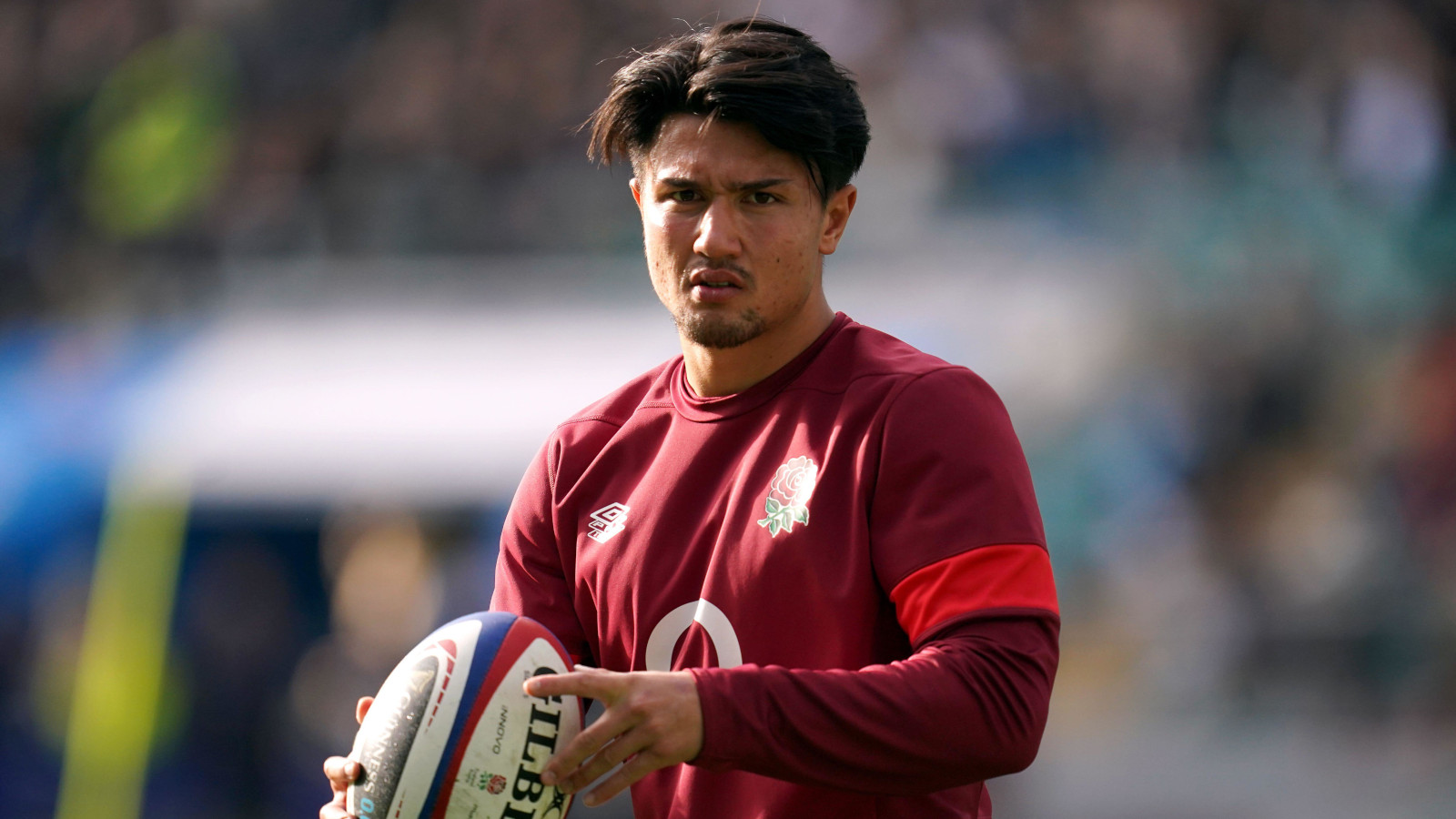 Marcus Smith in England training during the 2024 Six Nations.