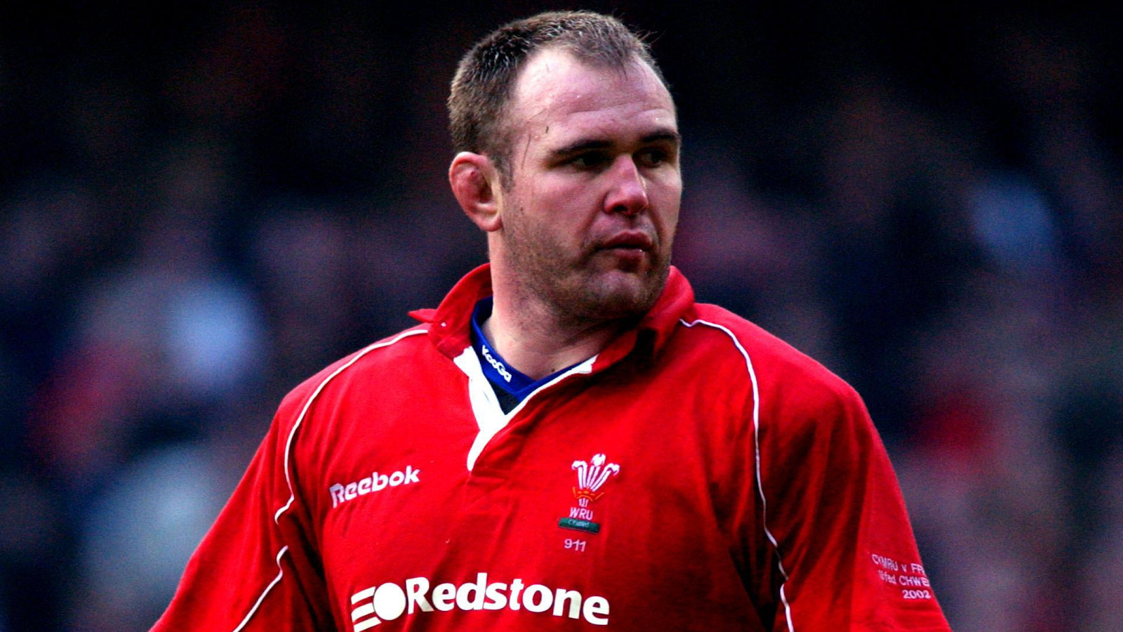 Scott Quinnell for Wales during his playing days.