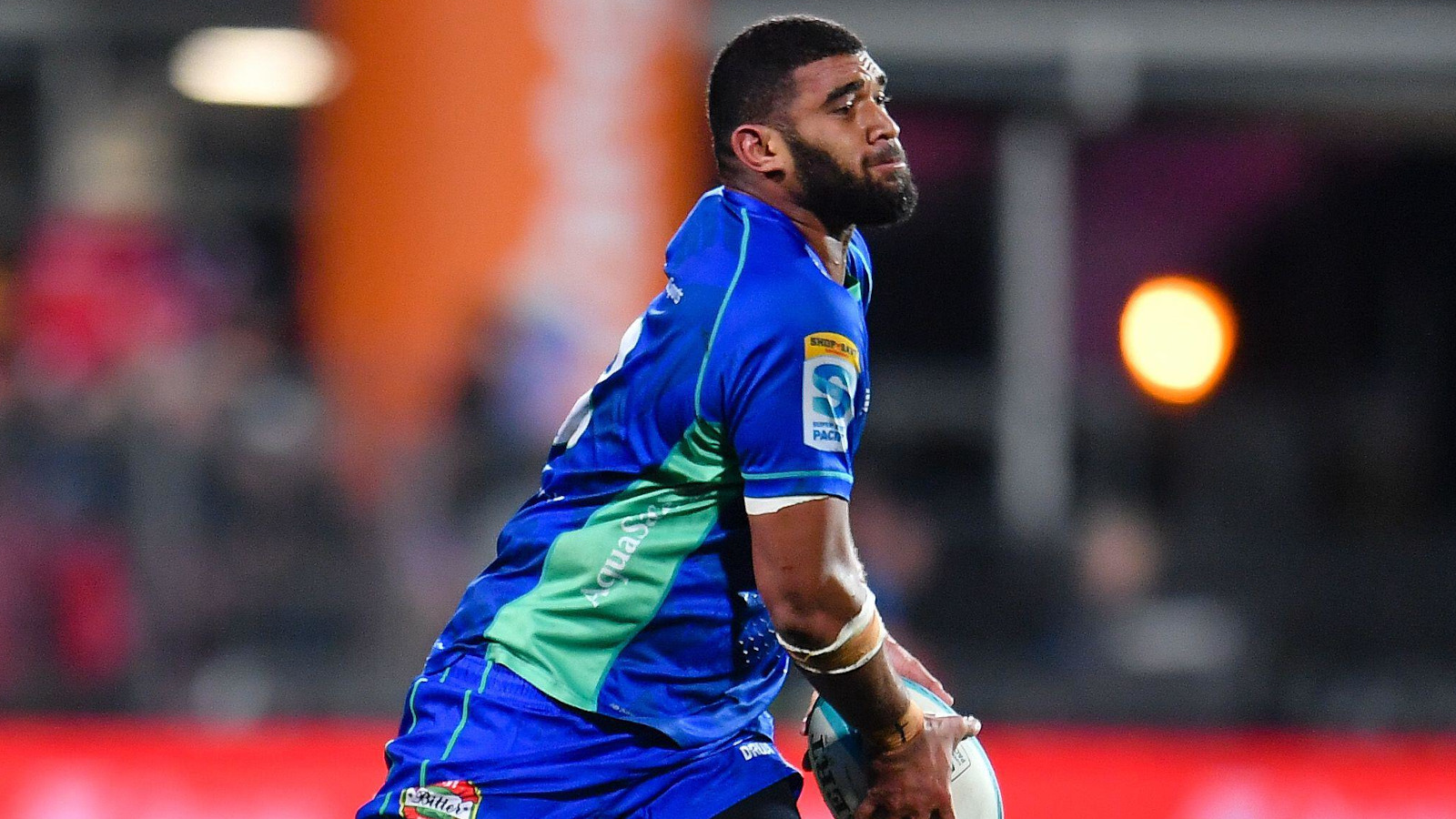 Meli Derenalagi in action for Fijian Drua.