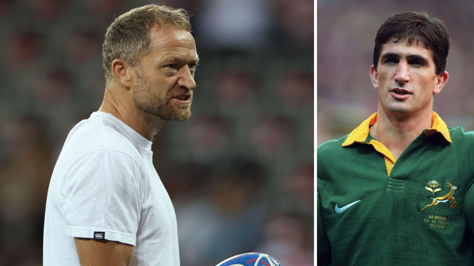 ex-All Black Tony Brown and former Springboks fly-half Henry Honiball.