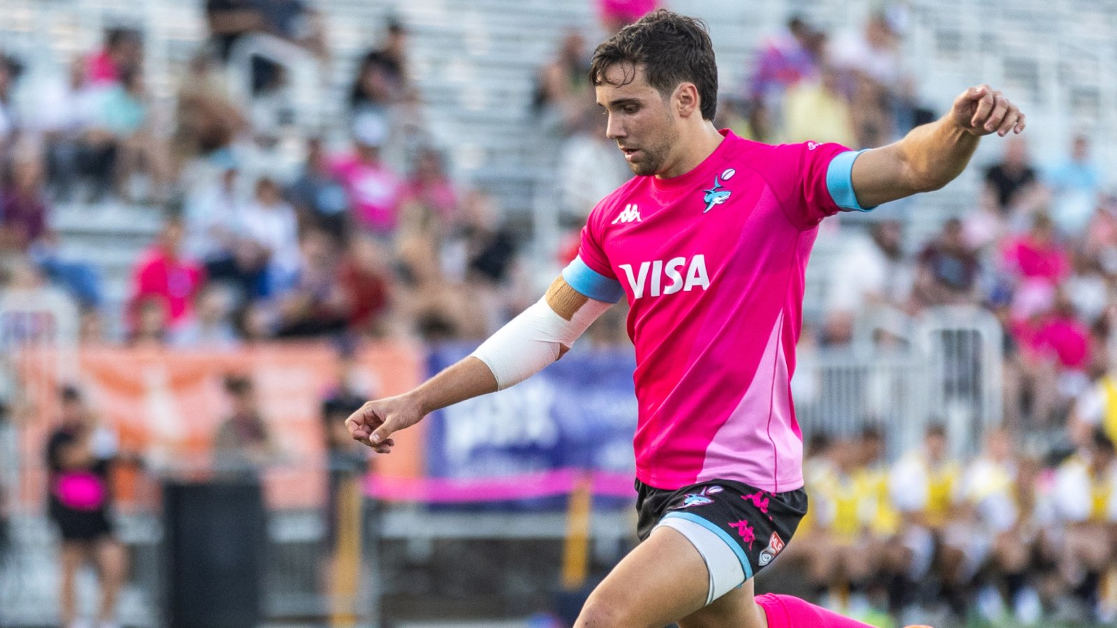 Miami star kicks for goal (Photo credit: Lauren Sopourn)