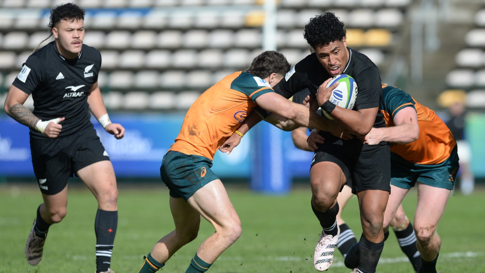 New Zealand U20 and Australia U20 clash.