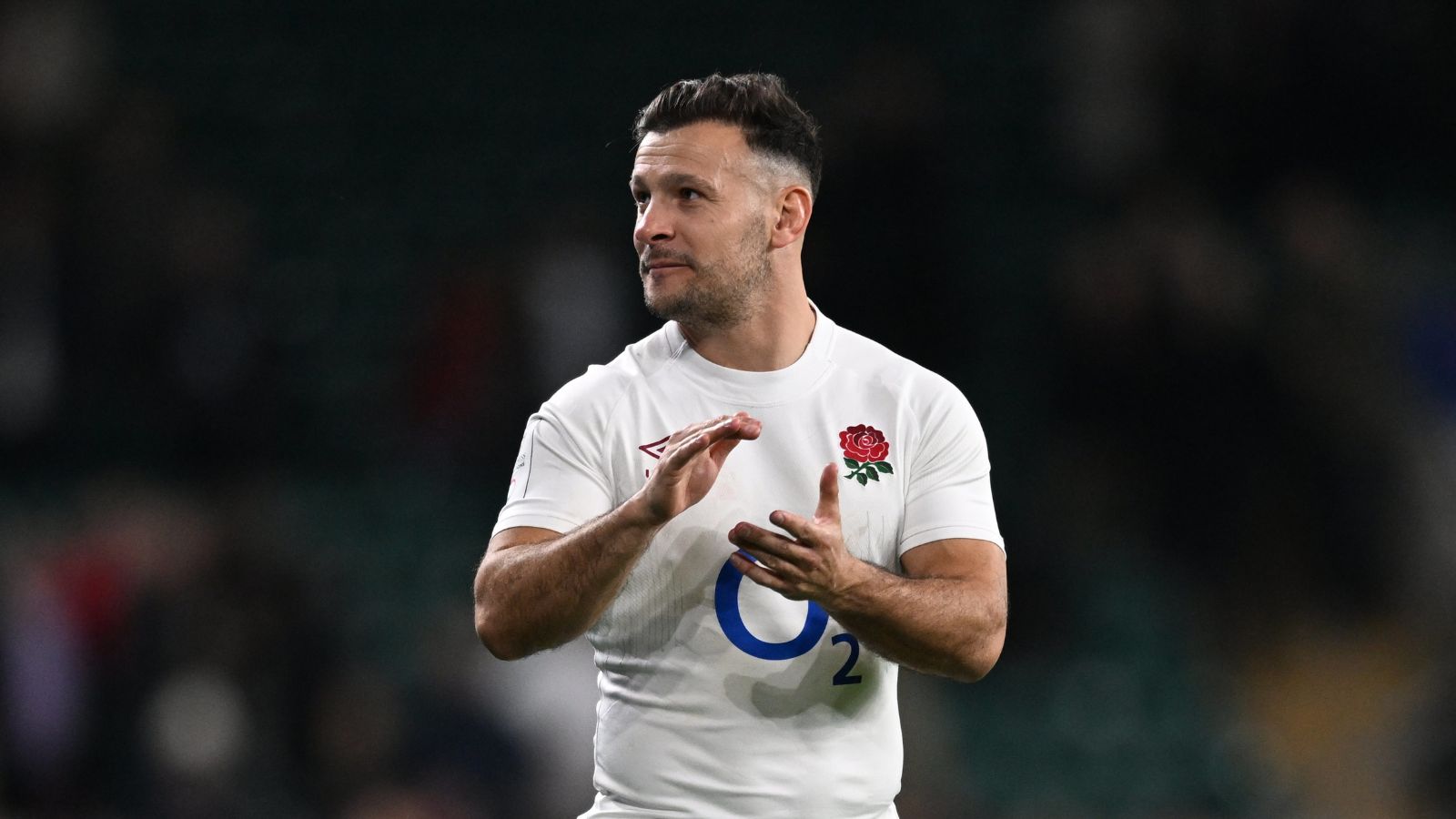 Six Nations International Rugby England versus Wales; Danny Care of England applauds fans after the match