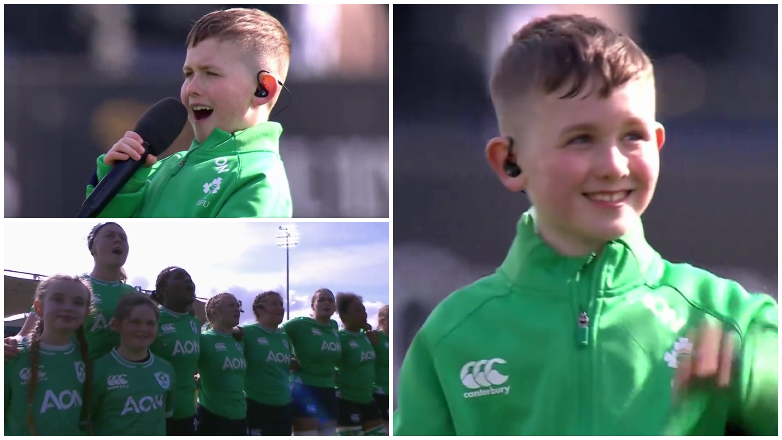 ‘What a little STAR he is’ – Eight-year-old that wowed Andy Farrell returns for another rousing rendition of Ireland’s Call before Six Nations clash