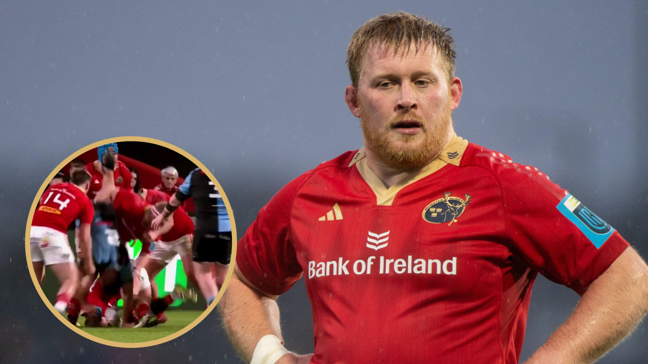 Munster prop John Ryan during the United Rugby Championship.