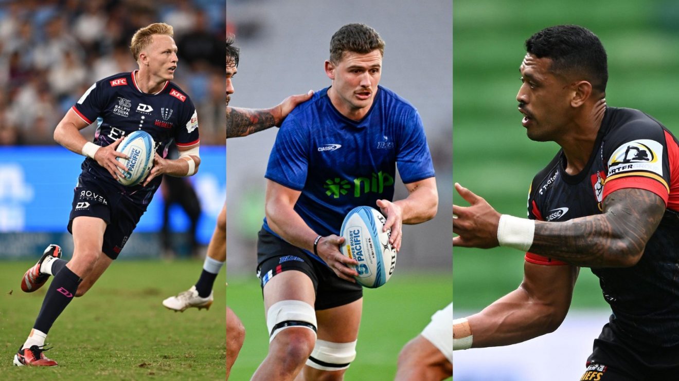 Split with Carter Gordon (Rebels), Dalton Papali'i (Blues), Etene Nanai-Seturo (Chiefs)