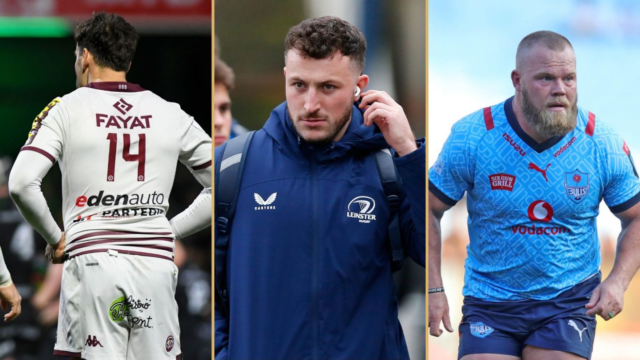 Bordeaux winger Damian Penaud, Leinster flanker Will Connors and Bulls hooker Akker van der Merwe.