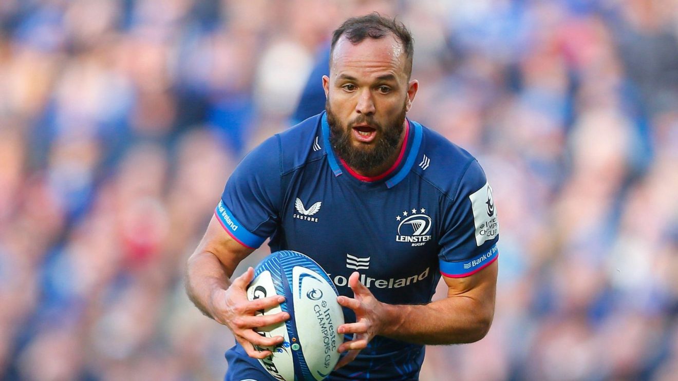 Leinster versus La Rochelle; Jamison Gibson-Park of Leinster makes a run with the ball