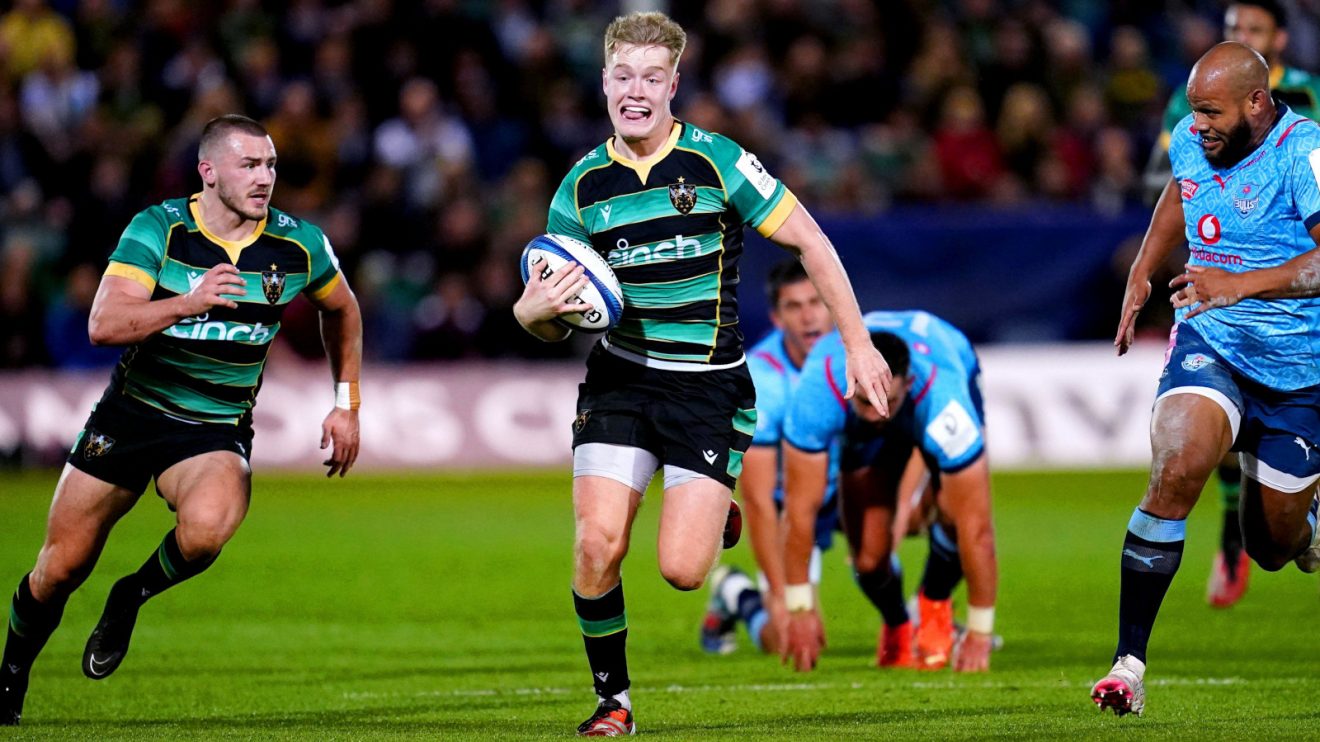 Northampton Saints against the Bulls in the Champions Cup in 2024.