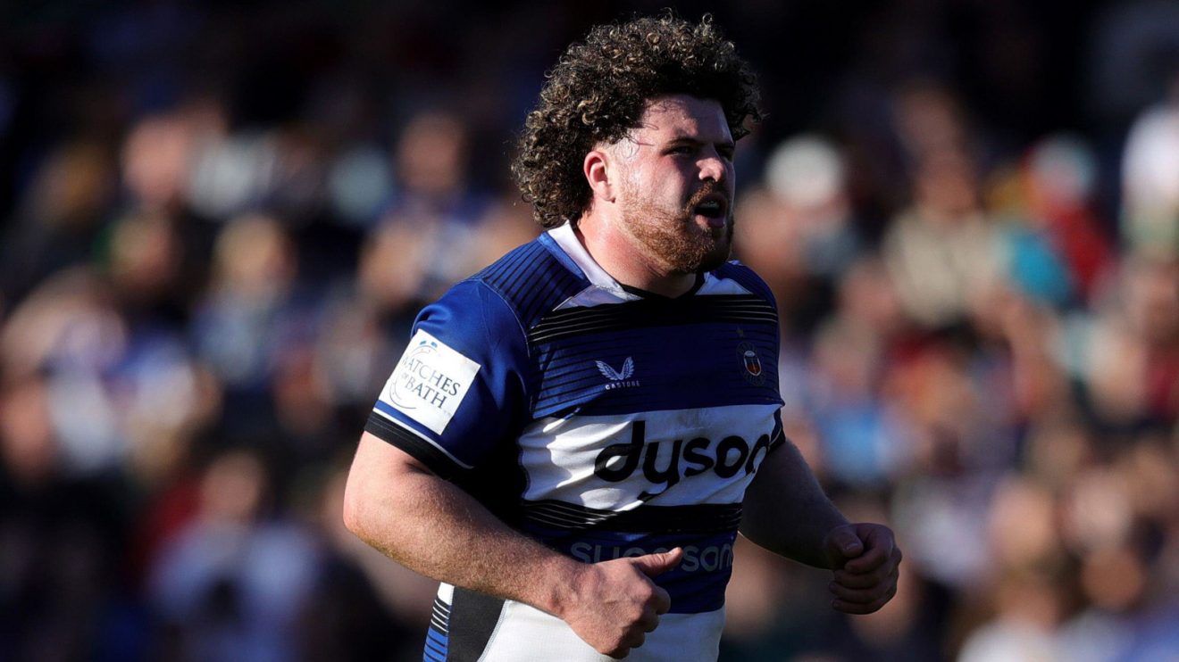 Alfie Barbeary in action for Bath in the Premiership in 2024.