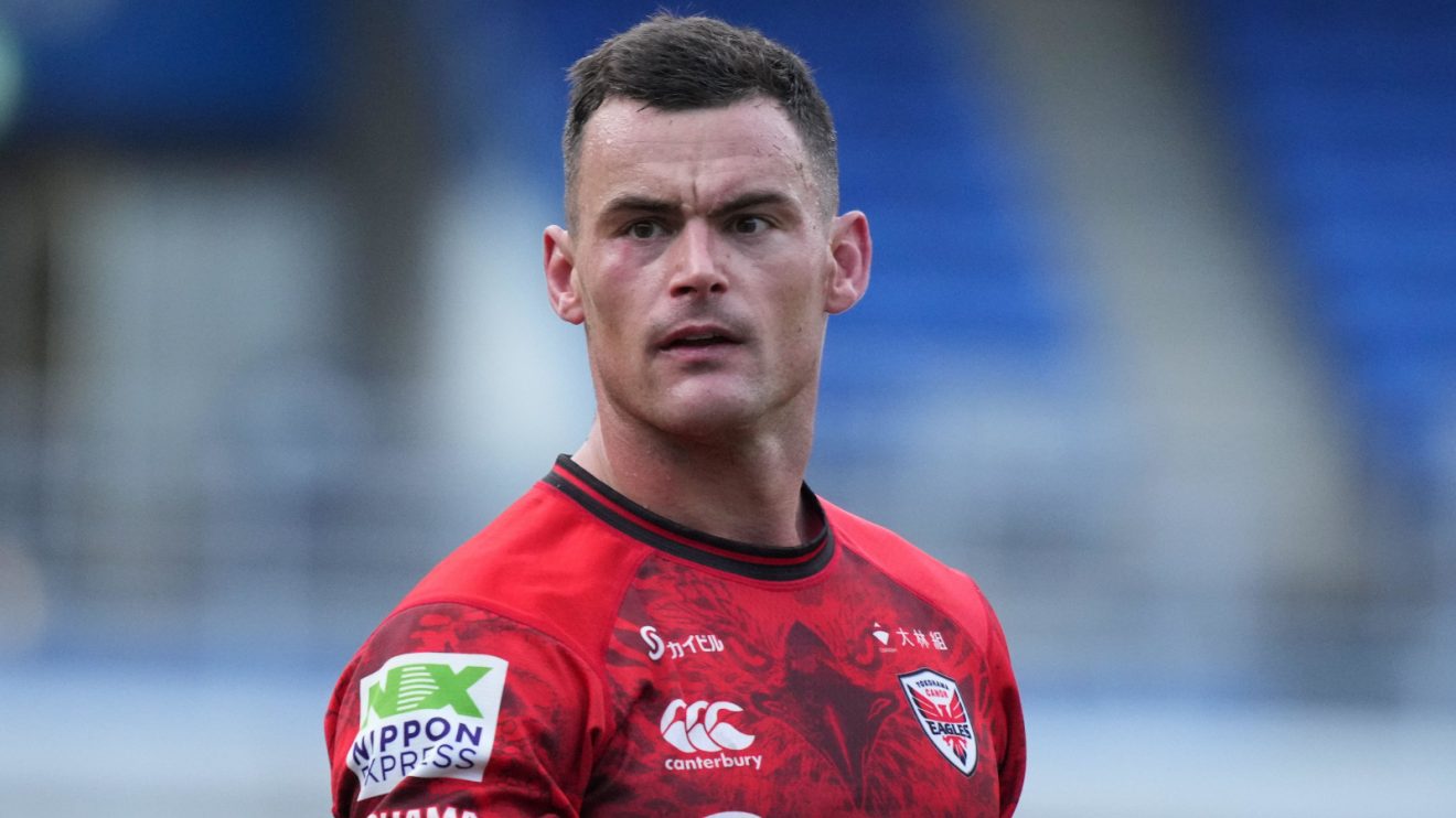 Yokohama Canon Eagles centre Jesse Kriel.