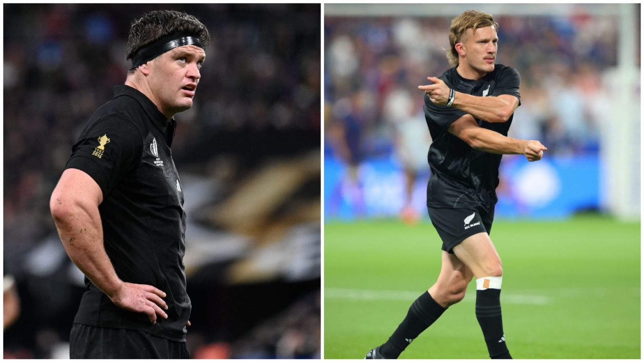 Lock Scott Barrett and playmaker Damian McKenzie for the All Blacks.