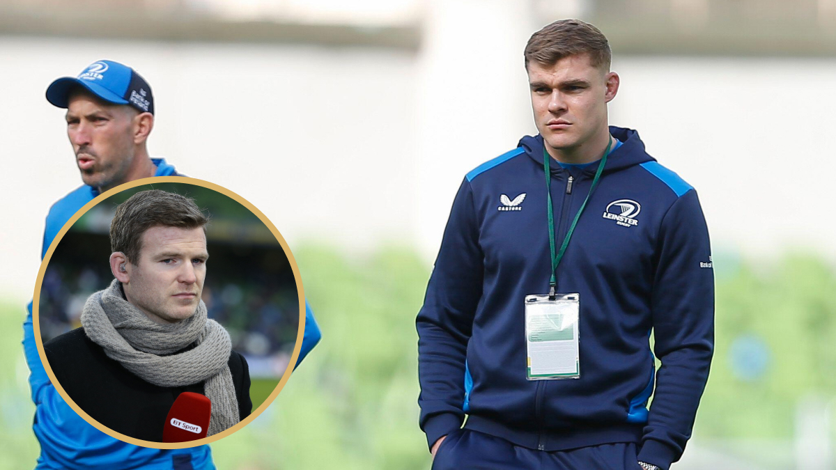 Former Ireland centre Gordon D'Arcy and Leinster midfielder Garry Ringrose.