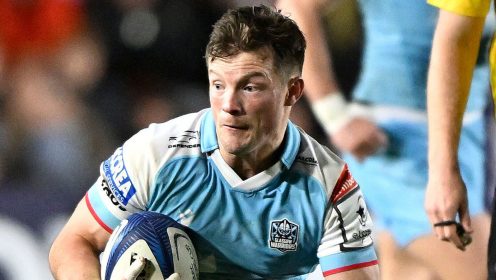 Glasgow Warriors reach United Rugby Championship summit after six-try win at Zebre Parma
