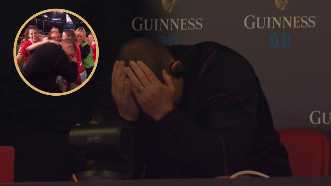 Wales women's head coach Ioan Cunningham after the Six Nations clash with Italy.
