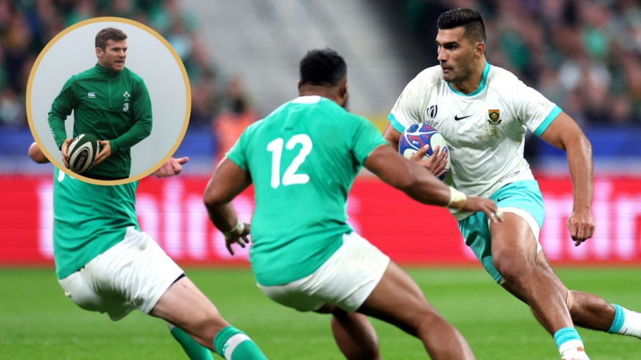 Split with Gordon D'Arcy and Ireland v South Africa.