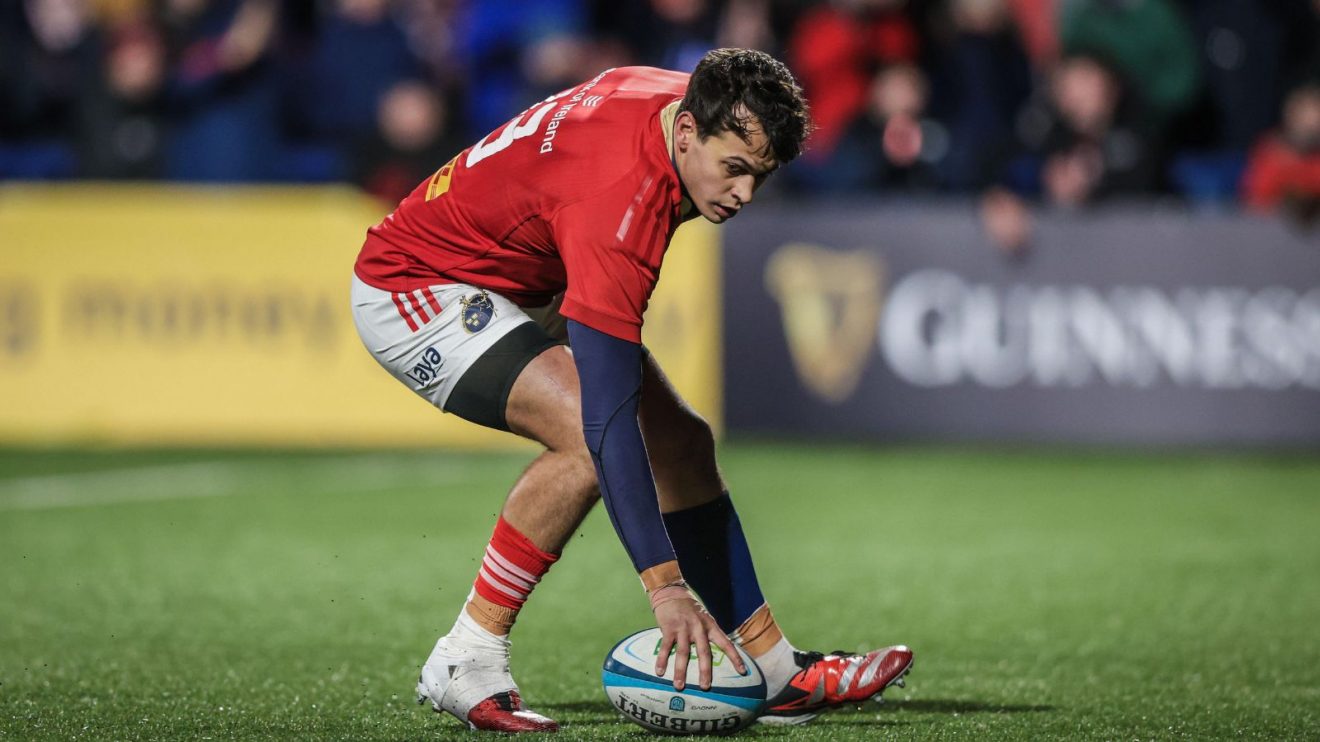 Antoine Frisch of Munster Rugby at the United Rugby Championship.