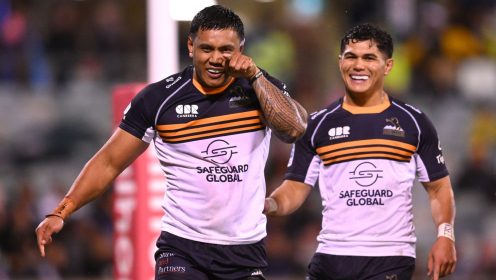 Wallabies centre stars again as Brumbies edge out Waratahs in wet weather battle