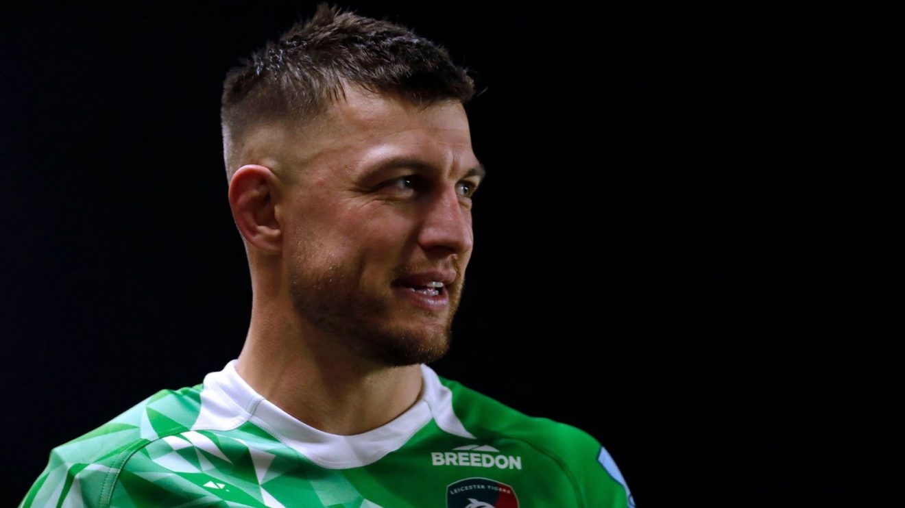 Leicester's Handré Pollard after the Gallagher Premiership Rugby match between Harlequins and Leicester at Twickenham Stoop.