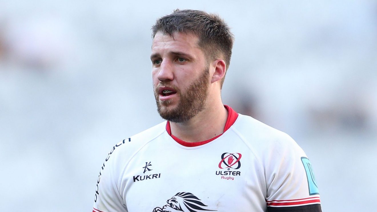 Stuart McCloskey of Ulster during the United Rugby Championship
