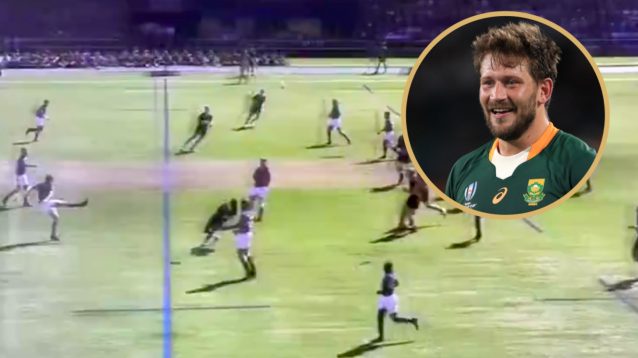 WATCH: South African schoolboy kicks MAMMOTH Frans Steyn-esque 50+ metre drop goal