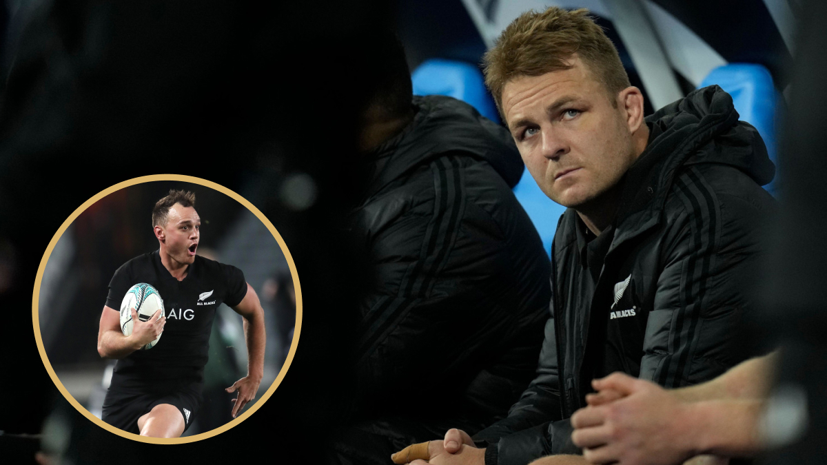 Former All Blacks captain Sam Cane alongside ex-back three player Israel Dagg.