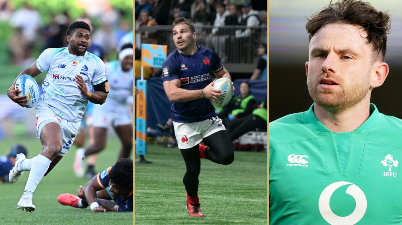 Split with Fijian Iosefo Masi, France Antoine Dupont and Ireland's Hugo Keenan.