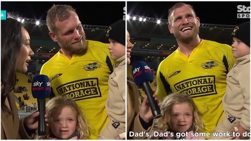 ‘Dad’s got some work to do there’ – Brad Shields son’s BRUTAL response when asked for his favourite player