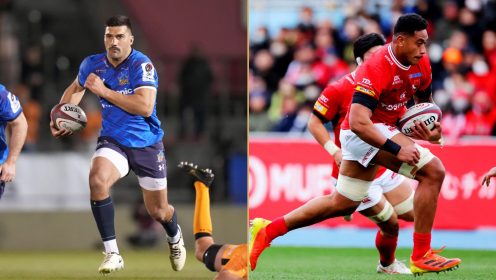 Springboks star Damian de Allende powers Wild Knights into JRLO final as All Black Shannon Frizzell seals Brave Lupus’ spot