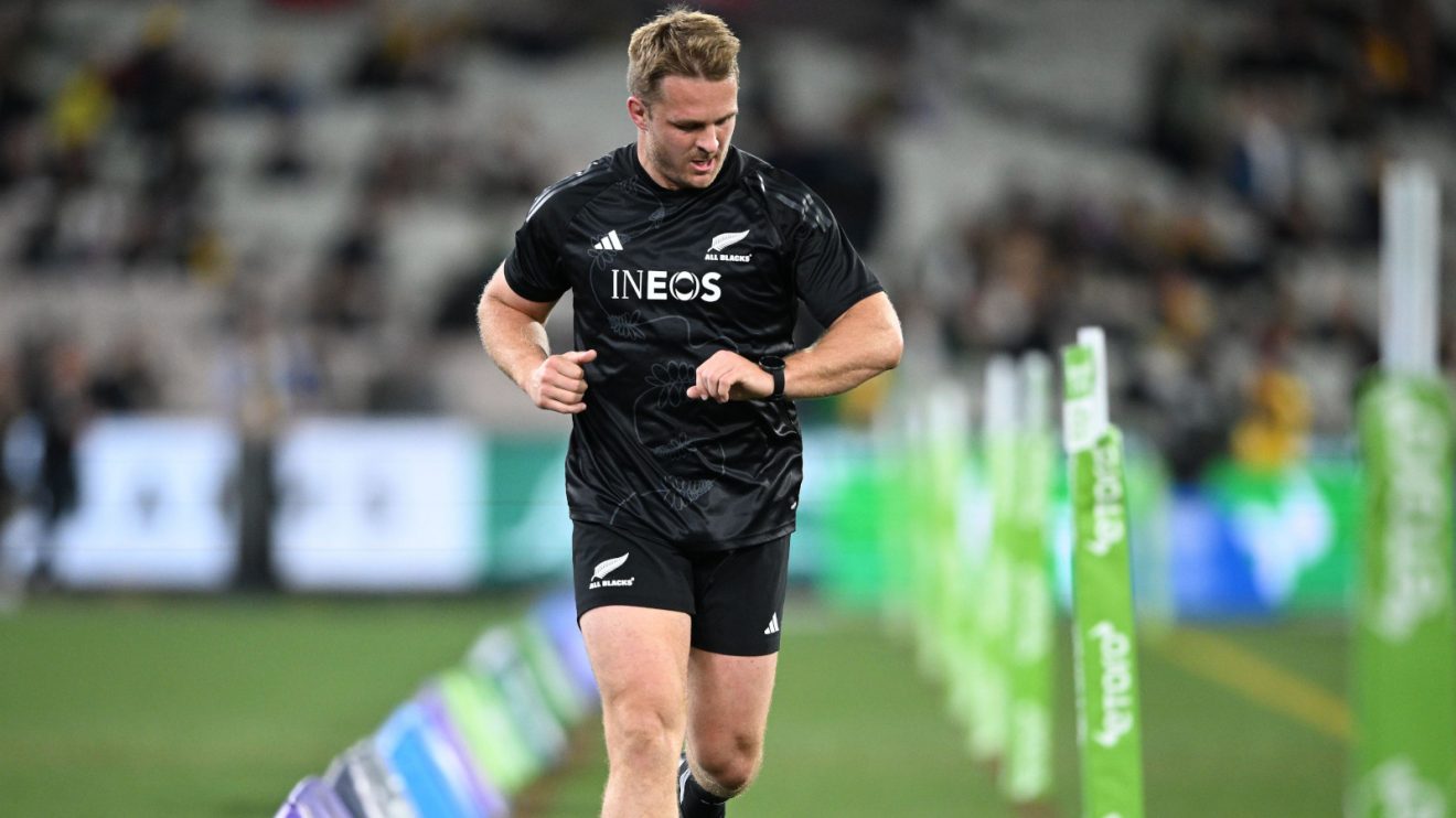 All Blacks back-row Sam Cane during the 2023 Rugby World Cup.